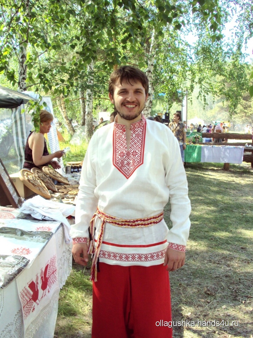 Рубаха славянская мужская