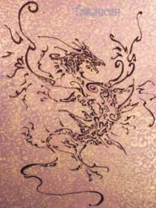 Мастер-класс: Роспись по стеклу для начинающих: панно "Китайский дракон"