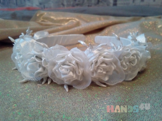 Купить Ободок белые розы, Свадебные аксессуары, Свадебный салон ручной работы. Мастер   (Nadj22) . ободок с цветами