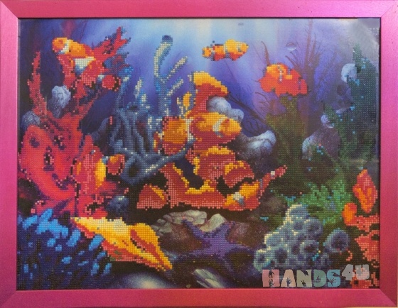 Купить Подводный мир, Картины и панно ручной работы. Мастер   (marina598) . вышитая картина