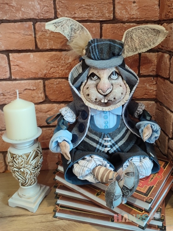 Купить Интерьерная кукла ручной работы Кролик, Куклы и игрушки ручной работы. Мастер Елена Баканова (Alena17) . 