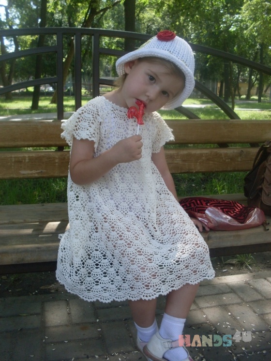 Купить Платье Воздушное, Платья, Одежда для девочек, Работы для детей ручной работы. Мастер   (Olga300476) . ажурное платье
