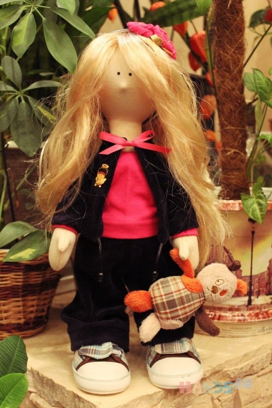 Купить Снежка, Текстильные, Коллекционные куклы, Куклы и игрушки ручной работы. Мастер Сана Куклы (Sana) . интерьерная кукла