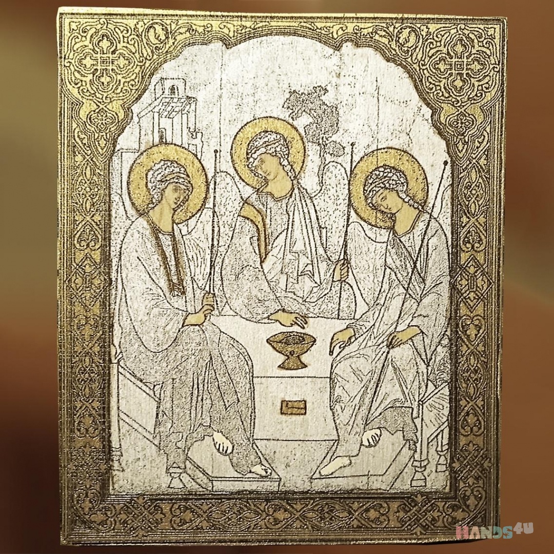 Икона Троица Андрея Рублева ID 20911, Иконы, Картины и панно ручной работы  | Вся ручная работа на HandsForYou