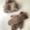 Купить Вязаные варежки с косой из ангоры, Варежки, Варежки, митенки, перчатки, Аксессуары ручной работы. Мастер Наталья Ведяева (natnitochka) . варежки с косой