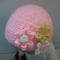 Купить Розовая шапочка с цветочками принцессе, Шапочки, шарфики, Одежда для девочек, Работы для детей ручной работы. Мастер Лада Санарова (RomashkaLada) . пряжа разных цветов
