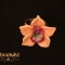 Купить Комплект Орхидея оранжевая, Полимерная глина, Комплекты украшений, Украшения ручной работы. Мастер Светлана Сычева (Tchvetok1) . 