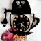 Купить Часы настенные Кошка в чашке  , Часы для дома, Для дома и интерьера ручной работы. Мастер Натали Рыбка (StudioN) . большие настенные часы