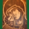Купить Владимирская Божья Матерь ( усеченная), Иконы, Картины и панно ручной работы. Мастер Юрий Савин (pihtadekor) . иконы божья матерь покровители святые