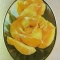 Купить Жёлтые розы, Картины цветов, Картины и панно ручной работы. Мастер  Арутюнян (harben) . овальная картина