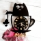 Купить Часы настенные Кошка в чашке  , Часы для дома, Для дома и интерьера ручной работы. Мастер Натали Рыбка (StudioN) . авторсие часы