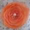 Купить Брошь заколка для волос цветок Персиковый, Текстильные, Броши, Украшения ручной работы. Мастер Олеся Bur (olesandra13) . брошь