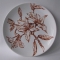 Тарелка керамическая декоративная " Цветы"