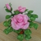 Кустовые розы из бисера