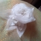 Купить Белый цветок, Текстильные, Заколки, Украшения ручной работы. Мастер   (Nadj22) . 