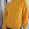 Купить Свитер женский вязаный ручная работа 44-46, Свитера, Кофты и свитера, Одежда ручной работы. Мастер Елена Толстихина (Alpacas) . жёлтый свитер ручной работы