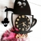 Купить Часы настенные Кошка в чашке  , Часы для дома, Для дома и интерьера ручной работы. Мастер Натали Рыбка (StudioN) . где купить часы настольные