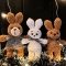 Купить Зайки-кролики, Новогодние сувениры, Новый год, Подарки к праздникам ручной работы. Мастер Анна Колдун (Anuta) . кролик