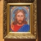 Икона "Иисус Христос" вышитая бисером
